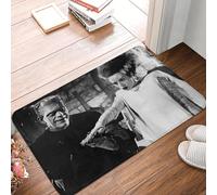 EUEKQOIB Mr. & Mrs. Frankenstein Hand In Hand Anti slip Doormat Floor Mat Rug Kitchen Entrance Home Bedroom Footpad