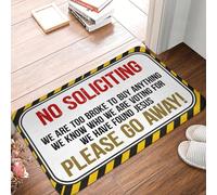 EUEKQOIB No Soliciting We Are Too Broke To Buy Anything Floor Kitchen Mat Anti Slip Indoor Doormat Toilet Entrance Rug Carpet Footpad
