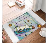 EUEKQOIB Not Yet Suns and Pirate Ships Inspired by The Amazing Devil Anti slip Doormat Floor Mat Home Living room Footpad