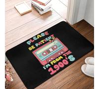 EUEKQOIB Please Be Patient I’m From the 1900’s Retro Cassette Non slip Doormat Floor Mat Kitchen Entrance Home Bathroom Footpad