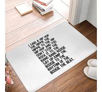 EUEKQOIB Rappers Delight Sugar Hill Gang Lyric Art Music Non slip Doormat Floor Mat Rug Kitchen Entrance Home Balcony Footpad