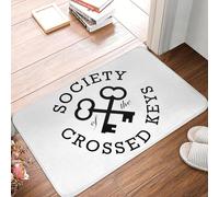 EUEKQOIB Society of the Crossed Keys Anti slip Doormat Floor Mat Antiwear Carpet Rug Kitchen Entrance Home Bedroom Footpad