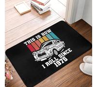 EUEKQOIB This Is How I Roll Since 1975 Front Door Mat Anti Slip Indoor Waterproof Doormat Kitchen Balcony Entrance Rug Carpet