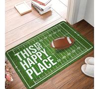 EUEKQOIB This Is My Happy Palace Football Doormat Anti Slip Bath Kitchen Mat Bedroom Balcony Door Floor Entrance Carpet Rug