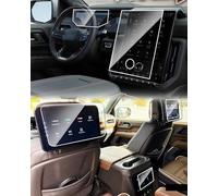 EUEKY 5pcs 2025 GMC Yukon Screen Protector 2025 Yukon AT4 Ultimate/Denali Ultimate Dash 11Inch & Navigation 16.8Inch & Dual 12.6Inch Rear-Seat TV Entertainment & 8Inch Rear Cilmate Screen Protector