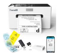 EueoLil - Bluetooth thermal label printer compatible with Android, iPhone, Windows and Mac; Max support 4x6 thermal label paper, widely used for home and small