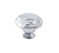 EUETVEXERK 10Pieces Crystal Diamond Cabinet Knobs and Handles 30mm Gold Kitchen Cupboard Door Pulls Dresser Furniture Handle Hardware Cabinet Door Handle(40mm Silver)