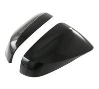EUETVEXERK 2Pcs Rearview Side Mirror Covers Cap Fit For Lexus NX 250 350h 450h 2022 Right Hand Drive RHD Carbon Fiber Gloss Black White Automobile rearview mirror(LHD Black)