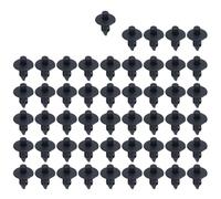 EUETVEXERK 50pcs Car 8mm/6mm Hole Plastic Rivets Fastener Push Clip Black Auto Vehicle Door Trim Panel Retainer Accessory Automobile plastic buckle(50pcs(7mm))