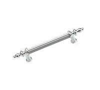 EUETVEXERK Modern Light Luxury European Wardrobe Cabinet Door Handle Drawer Shoe Furniture Hardware Circular Tube Cabinet Door Handle(Chrome Silver 96mm)