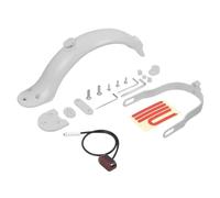 EUETVEXERK Modifited Back Fender Kit Compatible With Xiaomi M365 Pro 1S Electric Scooter Rear Wheel Mudguard Kickstand Foot Support Scooter accessories(White)