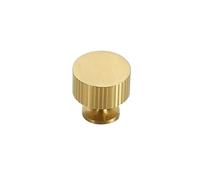 EUETVEXERK Pure Copper Modern Single Hole Furniture Handles Gold Kitchen Bathroom Shoe Cupboard Wardrobe Drawers Cabinet Door Pulls Brass Cabinet Door Handle(6817-d,10 Pcs)