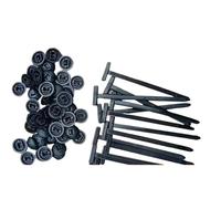 EUETVEXERK Universal Nylon Cable Tie Buckle Auto Fastener Screw Replacement Clip Car Fender Trunk Engine Guard Panel Wire Management Secure Automobile plastic buckle(3Sets(6Pcs))