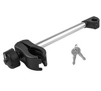 EUFAB 11238 Long frame holder, lockable, for U-bracket Ø 3.0 cm, 31 cm length, black/silver