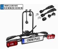 Eufab Bike Carrier CROW PLUS For 2/3 Bikes E-Bike +License Plate