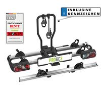 Eufab Bike Carrier PROBC2 For 3 Bikes E-Bike + Loading Ramp + License Plate