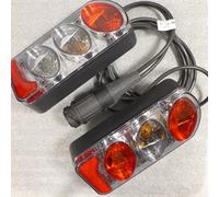 Eufab Smoke Glass Rear Light Set Complete Wired 13 Pin Right & Left 11504