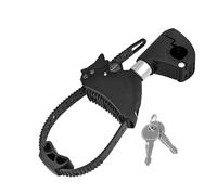 EUFAB Strap Frame Holder for 25 + 30 mm Diameter, Compatible with EUFAB Bicycle Carrier and Other Brands (Lockable)