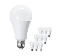 eufeifeiegds 1-10pcs 20W LED Light Bulb E27 Base 110V 230V 6500K Warm/Cool White Non Dimmable 2000LM for Bedroom Living Room Kitchen(Cold white 6000K,9PCS_AC100-240V)
