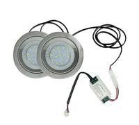 eufeifeiegds 1-Set 68mm Range Hood Stove Light 2 1/8in Hole 1.5W LED Smoke Fan Kitchen Cabinet 20W Bulb Equivalent(Warm White 3000K)