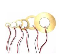 eufeifeiegds 10pcs 12/15/20/27/35MM/50MM Buzze Piezoelectric Piezo Ceramic Copper sheet Sounder Sensor Trigger Drum Disc With Copper Wire60MM(20MM Copper sheet)