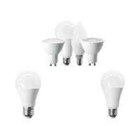 eufeifeiegds 10PCS E27 E14 GU10 Dimmable LED 220v Lihgt Bulbs 10W 15W 20W Watt Headlamp 60W Equivalent Dimming 3000K 4000K 6000K Bayonet Lamp(Wamr white 3000K,A80 20W_YES_AC220-240V)