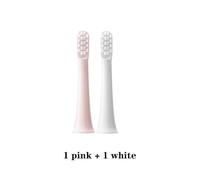 eufeifeiegds 10PCS for T100 Replacement Brush Heads Electric Toothbrush Vacuum Soft Bristle Suitable Nozzles(1White 1Pink)
