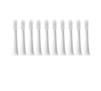 eufeifeiegds 10PCS for T100 Replacement Brush Heads Electric Toothbrush Vacuum Soft Bristle Suitable Nozzles(10White)