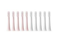 eufeifeiegds 10PCS for T100 Replacement Brush Heads Electric Toothbrush Vacuum Soft Bristle Suitable Nozzles(5White 5Pink)