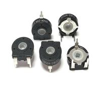 eufeifeiegds 10PCS Potentiometer PT15 1K 2K 5K 10K 20K 50K 100K 500K 1M 500ohm Elliptical Hole Horizontal Adjustable Resistor Switch 3Pin wefeiegds(50K Ohm)
