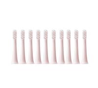 eufeifeiegds 10pcs Replacment Heads for T100 Electric Toothbrush Soft Vacuum Whitening Clean Bristle Brush Nozzles Head(10pcs Pink)