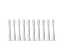 eufeifeiegds 10pcs Replacment Heads for T100 Electric Toothbrush Soft Vacuum Whitening Clean Bristle Brush Nozzles Head(10pcs White)
