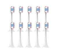 eufeifeiegds 10PCS Vacuum Sealed Packed Replacement Brush Head for T300/T500/T700 Electric Tooth Soft Bristle Caps Nozzles (10pcs WhitePink)