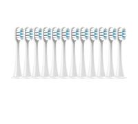 eufeifeiegds 12PCS for T300/T500/T700 Replacement Brush Heads Electric Tooth Soft Bristle Caps Vacuum Package Nozzles(12WhiteBlue)
