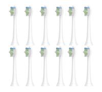eufeifeiegds 12PCS HX6064 Electric Toothbrush Heads for H-X6950/H-X6780/H-X6930/H-X3110/H-X9350 Soft Bristle Replacement Brush Heads White(12pcs)