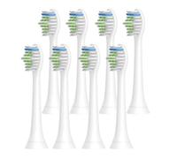 eufeifeiegds 12PCS HX6064 Electric Toothbrush Heads for H-X6950/H-X6780/H-X6930/H-X3110/H-X9350 Soft Bristle Replacement Brush Heads White(8pcs)
