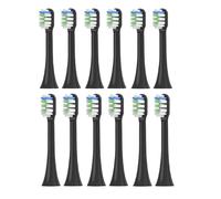 eufeifeiegds 12PCS Replacement Brush Heads for V1/X1/X3/X5/X3U/X3PRO/v1/v2 Electric Toothbrush Heads Soft Bristle Nozzles(Black)