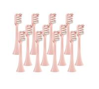 eufeifeiegds 12pcs Replacement Heads for X3/X3U/X5 Toothbrush Clean Tooth Brush Heads Electric Toothbrush Soft Bristle Nozzles(12PCSPink)