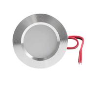 eufeifeiegds 12V 24V Slim LED Cabinet Light 3W Ultra-thin 14mm 2'' Recessed Ceiling Lamp 55mm Hole Househould Book Shelf Downlight(Warm White 3000K,Silver Shell,DC 12V)