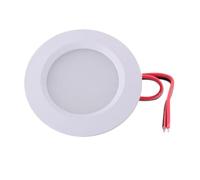 eufeifeiegds 12V 24V Slim LED Cabinet Light 3W Ultra-thin 14mm 2'' Recessed Ceiling Lamp 55mm Hole Househould Book Shelf Downlight(White 6000K,White Shell,DC 24V)