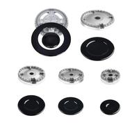 eufeifeiegds 1PCS Cooker Hat Set Zinc Alloy Oven Gas Hob For Stove Handles Lid Kit Flat Iron Cover Flame Splitter Set(B)