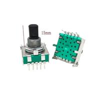eufeifeiegds 1pcs RS17 Band Rotary Switch 1 Pole 3 4 5 6 7 8 Position Small Household Appliance Conversion Gears Switch 10Pin 15 MM Shaft wefeiegds(3 Posiitons)