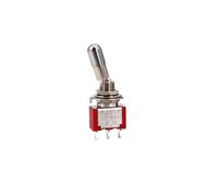 eufeifeiegds 1pcs SH T80-T 8013 3 Pin SPDT 2 Position on-on Round Top Anti-mishandling Locking Lever 6.35mm Panel Mount Mini Toggle Switch wefeiegds