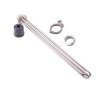 eufeifeiegds 2 Inches Tri clamp Heating Element ULWD Electric Water Heater Low Watt Density 220v/380v SUS304(with clamp and Set,220V,4.5KW 380mm)