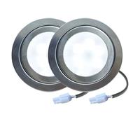 eufeifeiegds 2-Pack 12V DC Cooker Hood Light Bulb LED 1.5W for 60mm Range Under Cabinet Closet(White 6000K)