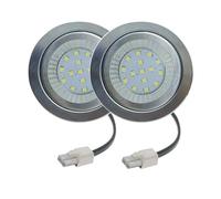 eufeifeiegds 2-Pack DC 12V Kitchen Range Hood Light Smoke Exhauster Light 1.5W 68mm Stove Cabinet Smoke Vent Extractor Light Bulb White 6000K wefeiegds