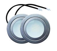 eufeifeiegds 2-Piece 2W 68mm Kitchen Range Cooker Hood Light 12V AC DC EL4.5 Connector Frosted Glass 4000K 3000K(Natural White 4000K)