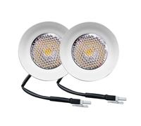 eufeifeiegds 2-Piece 30mm Range Hood Light Bulb 1.5W 12V DC LED Cabinet Light EL4.5 Connector Recessed Mini Light Lamp =15W Halogen Bulb wefeiegds(12V DC Warm White)