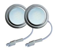 eufeifeiegds 2-Piece 50mm 55mm Hole Cooker Range Hood Bulb Light 1.5W 12V DC 230V with EL4.5 Male Connector Vent Light Lamp Cabinet Light wefeiegds(With EL Connector,220V AC WHITE_NO)