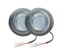 eufeifeiegds 2-Piece DC 12V 220V 1.5W LED Kitchen Cooker Range Hood Light 55-60mm Smoke Exhauster Ventilator Lamp 20W Halogen wefeiegds(Warm White 3000K,Input 12V DC)